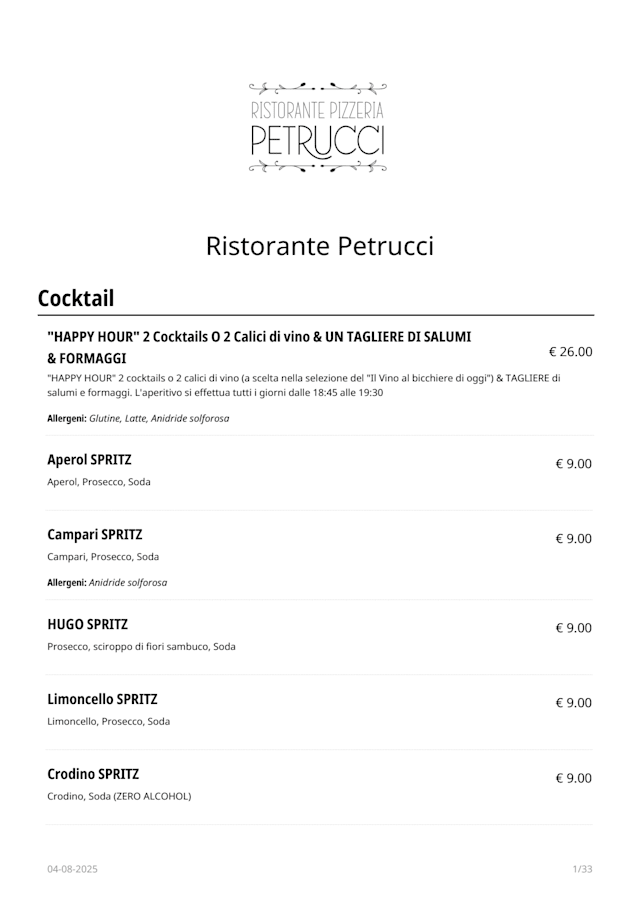 PDF Menu page 1