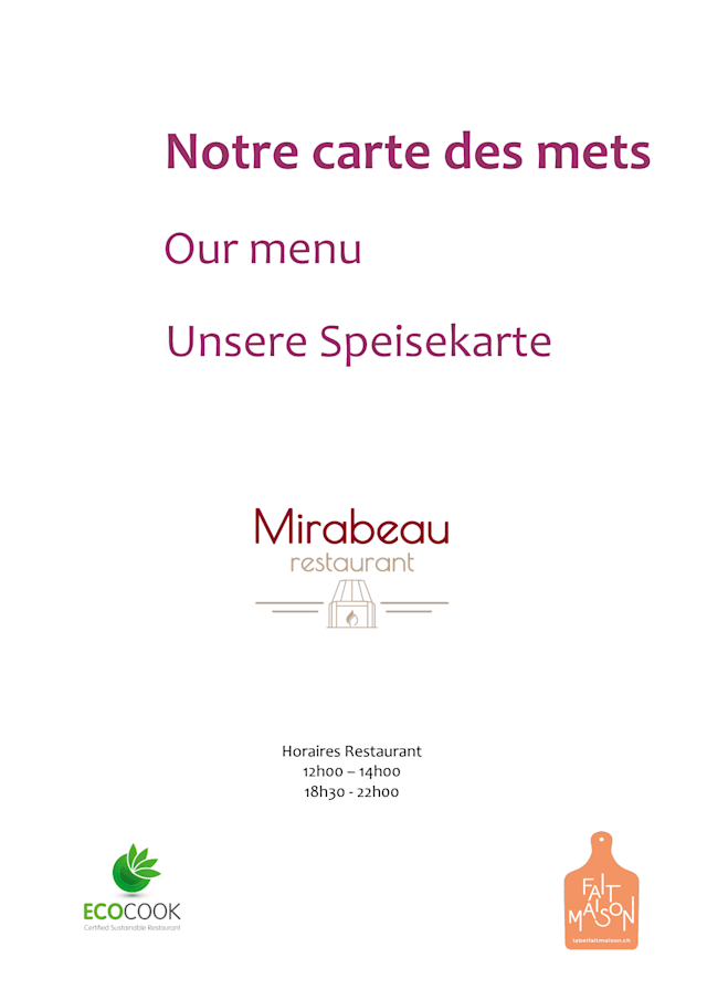 PDF Menu page 1