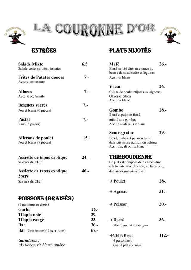 PDF Menu page 1