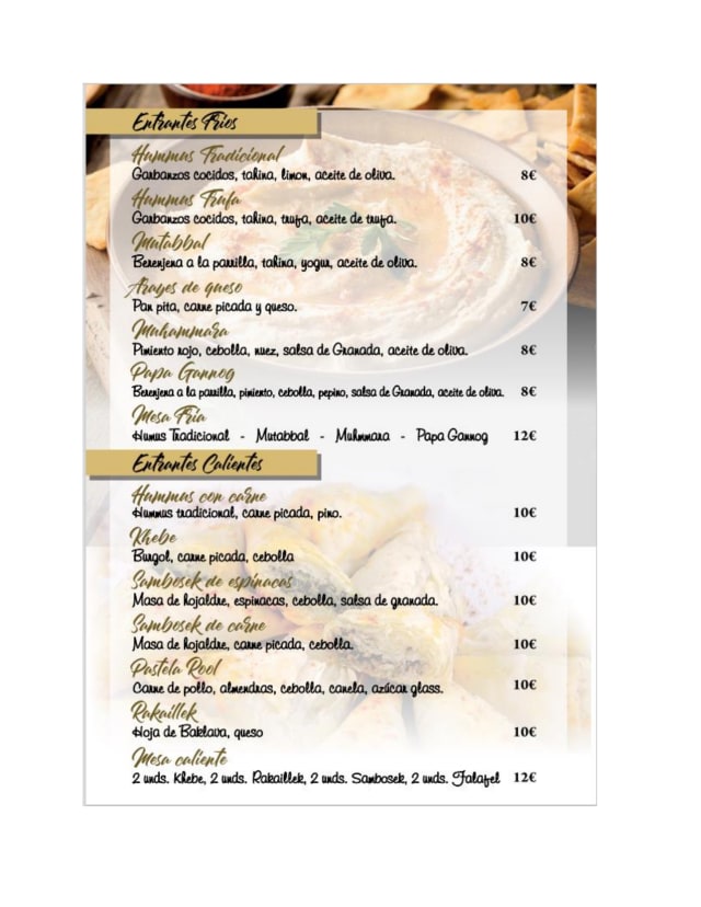 PDF Menu page 1