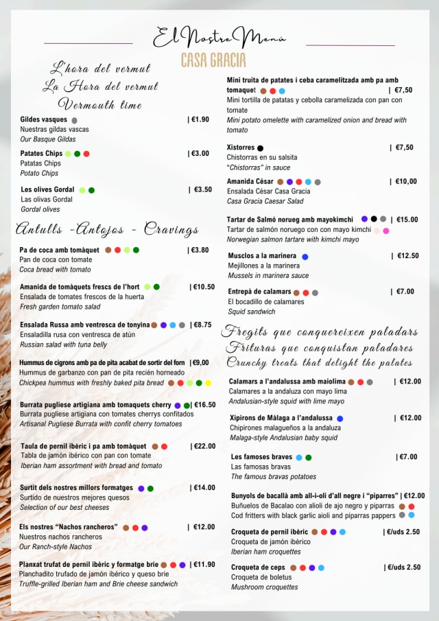 PDF Menu page 1