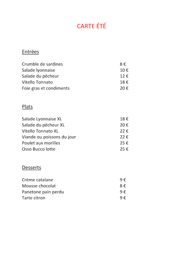 PDF Menu page 1