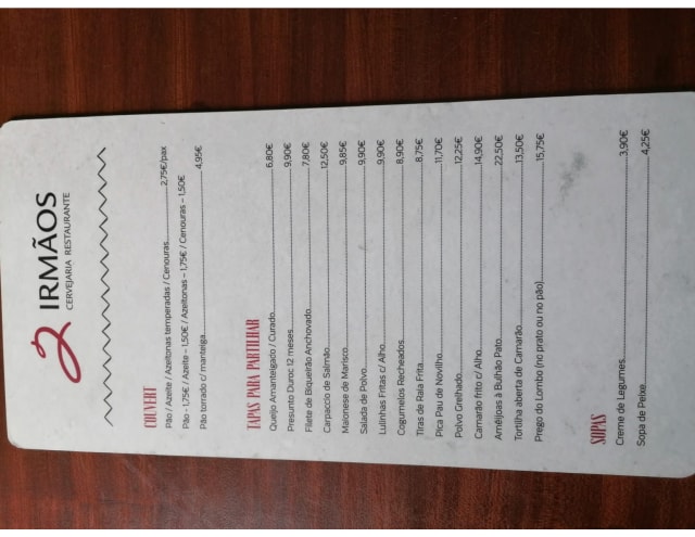 PDF Menu page 1