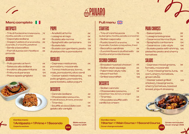 PDF Menu page 1