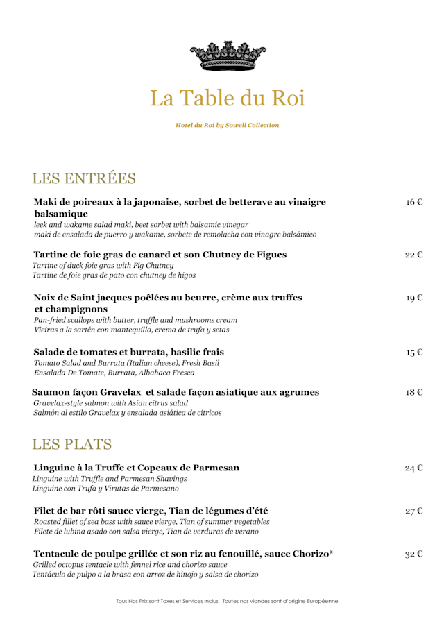 PDF Menu page 1