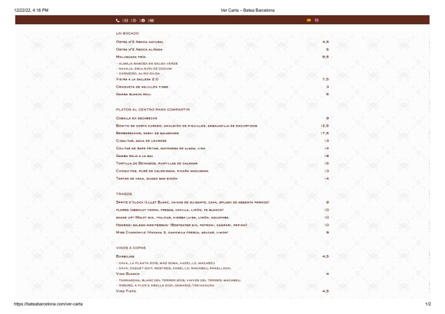 PDF Menu page 1