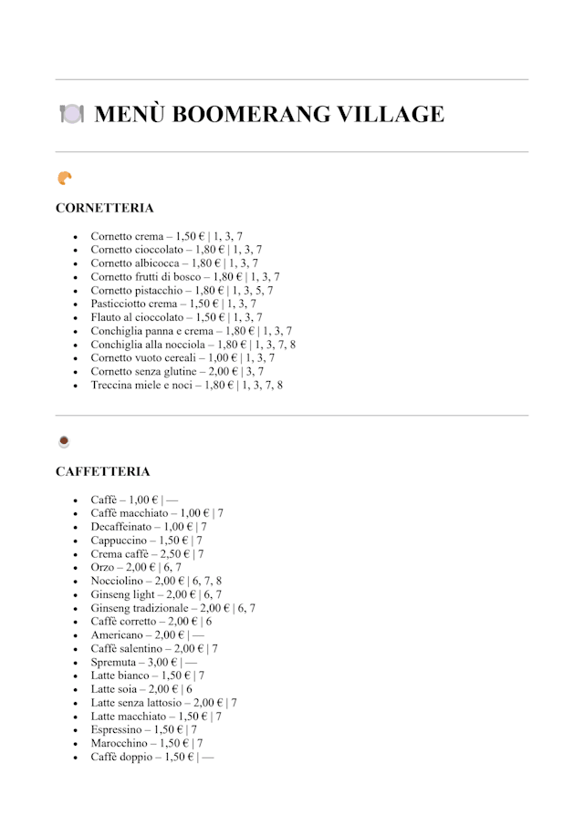 PDF Menu page 1