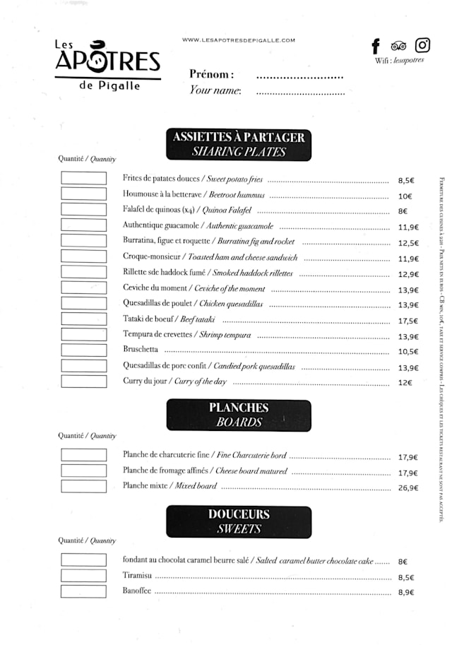PDF Menu page 1