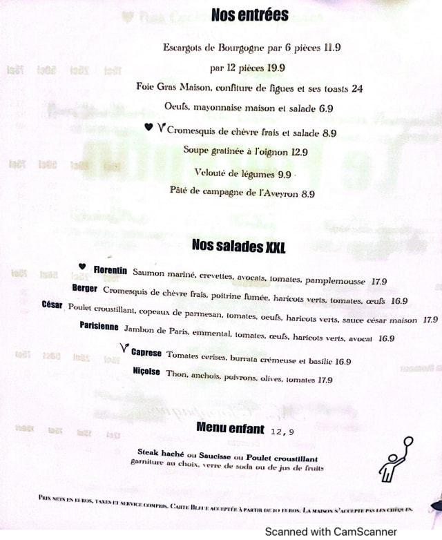 PDF Menu page 1