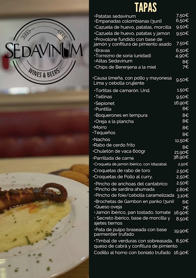 PDF Menu page 1