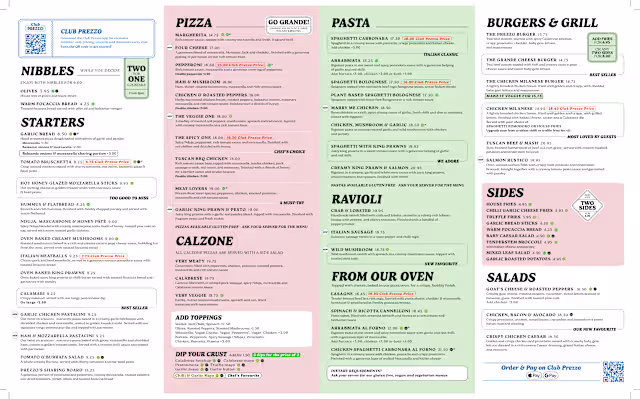 Rugby Menu Prezzo - Rugby in Rugby - Restaurant Reviews, Menus, and Prices | TheFork