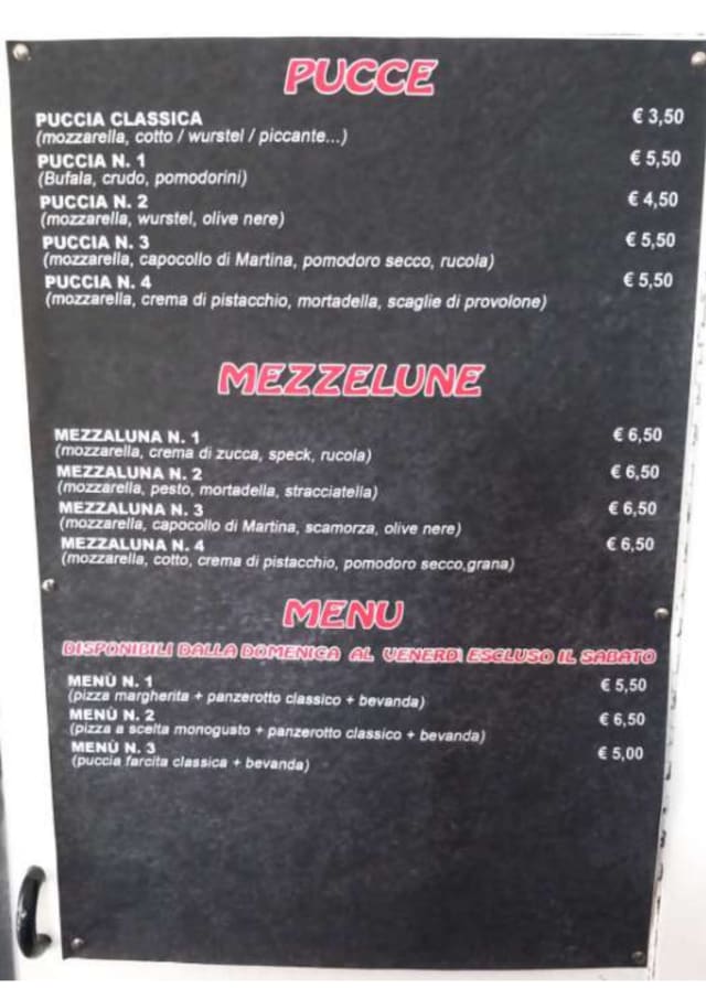PDF Menu page 1