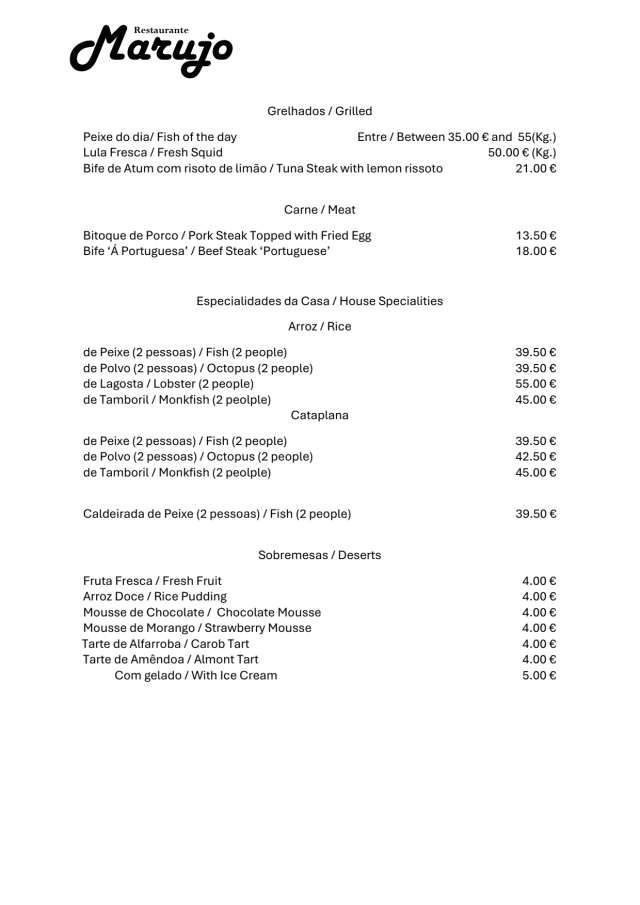 PDF Menu page 2