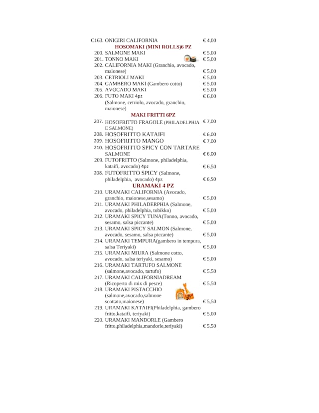 PDF Menu page 2