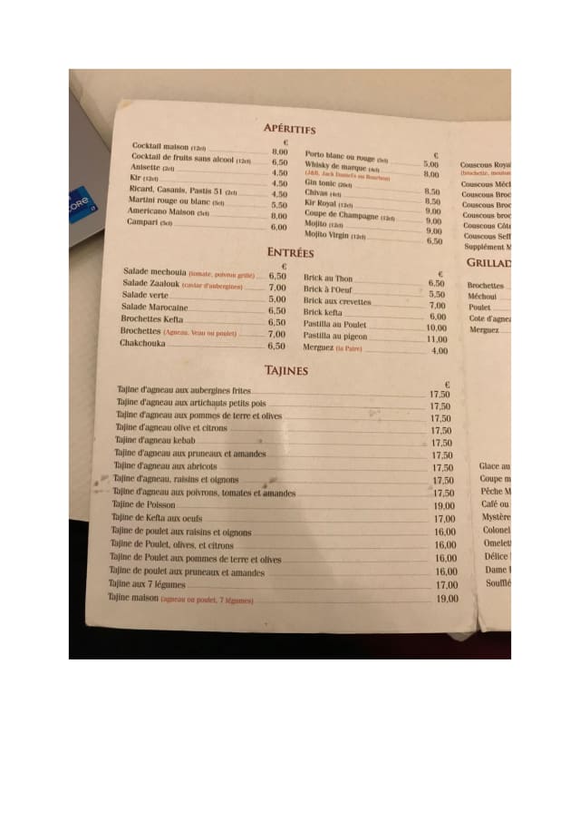 PDF Menu page 2