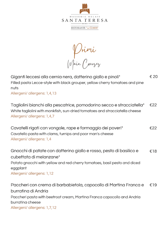 PDF Menu page 2