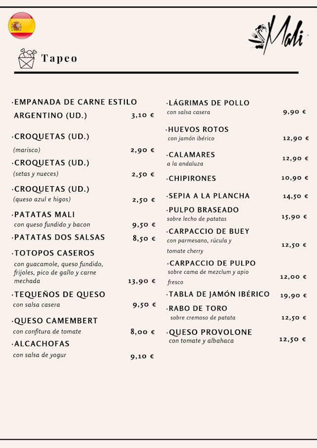 PDF Menu page 2