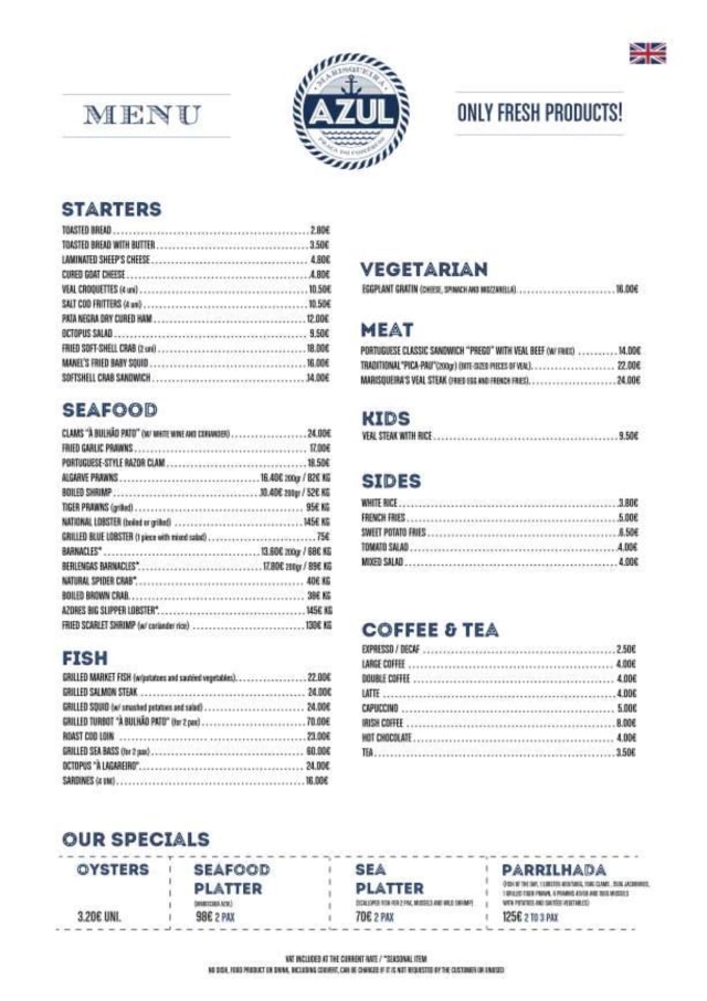 PDF Menu page 2