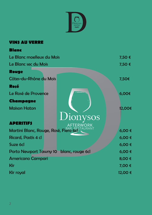 PDF Menu page 2