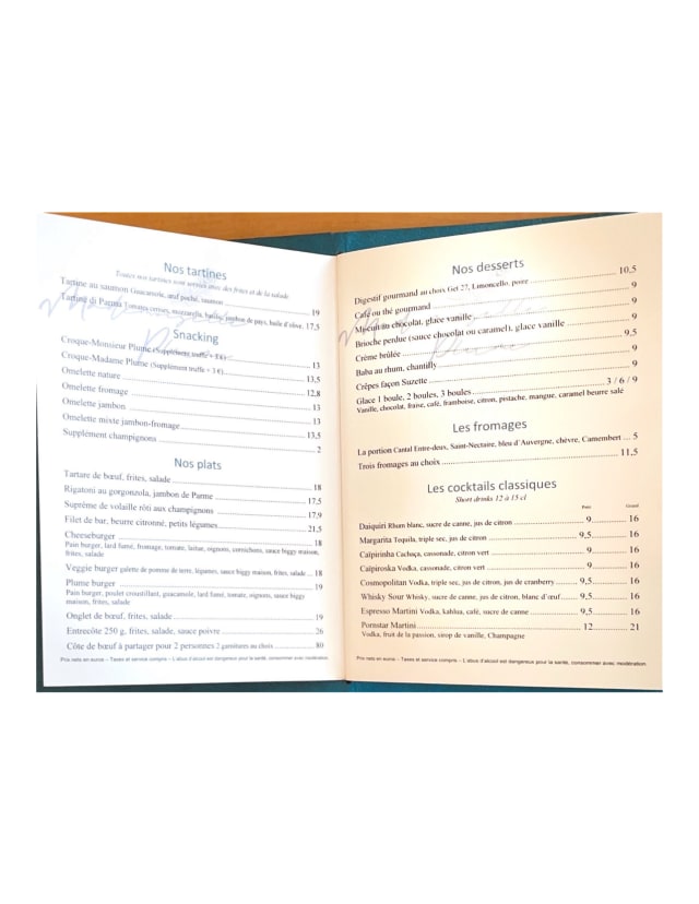 PDF Menu page 2