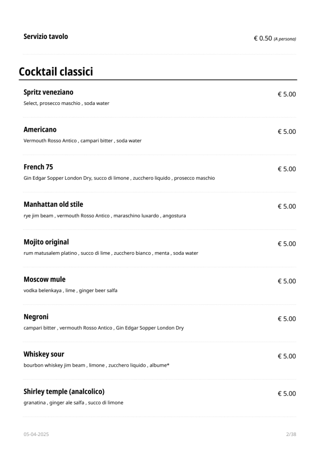 PDF Menu page 2