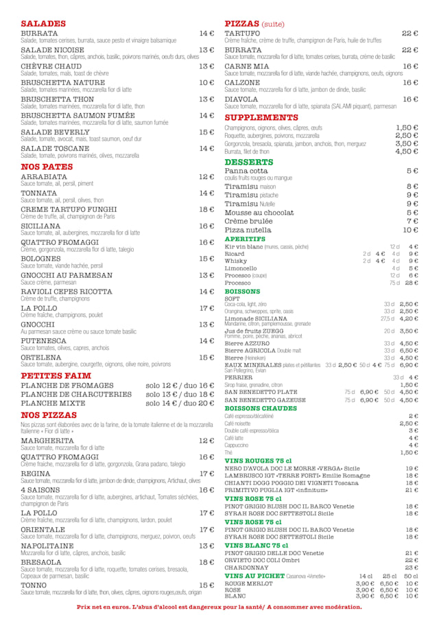 PDF Menu page 2
