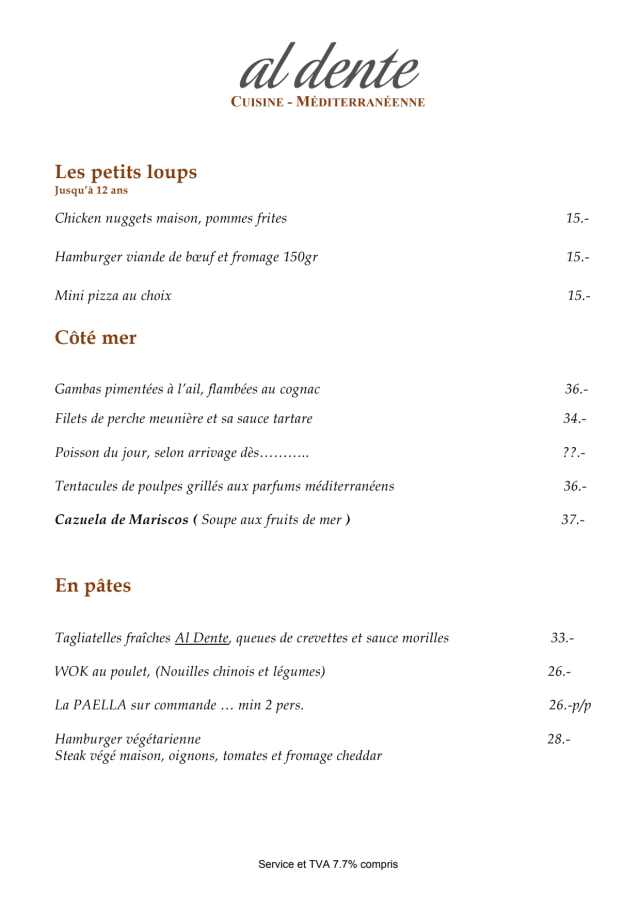 PDF Menu page 2