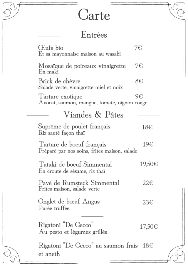 PDF Menu page 2