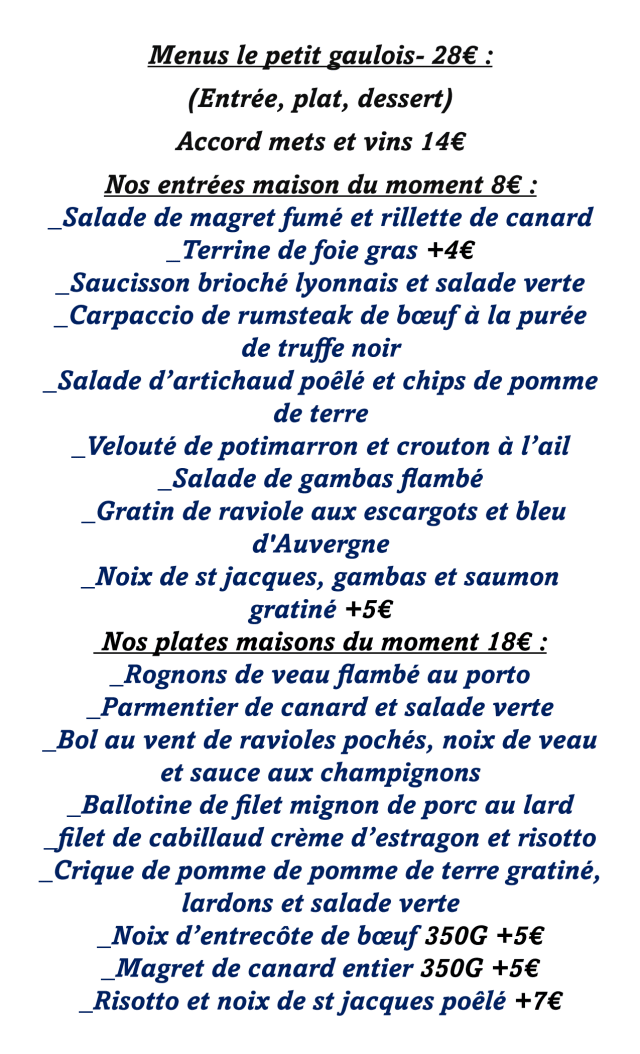 PDF Menu page 2