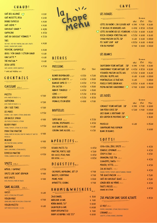 PDF Menu page 2