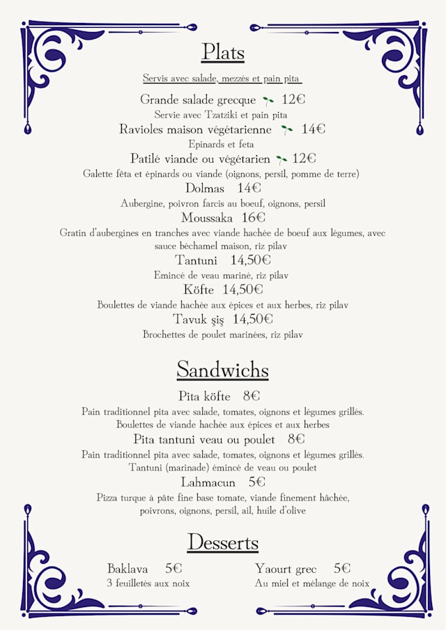 PDF Menu page 2