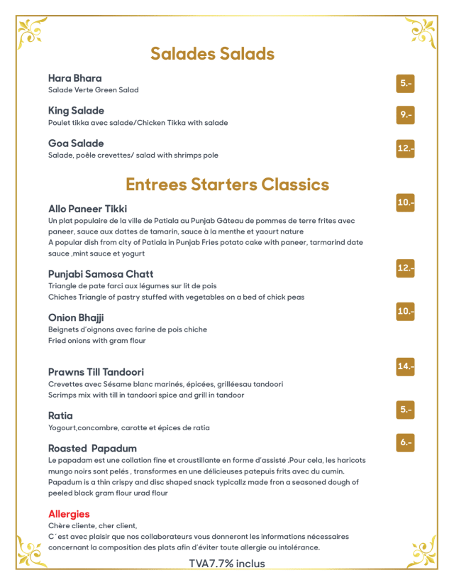PDF Menu page 2