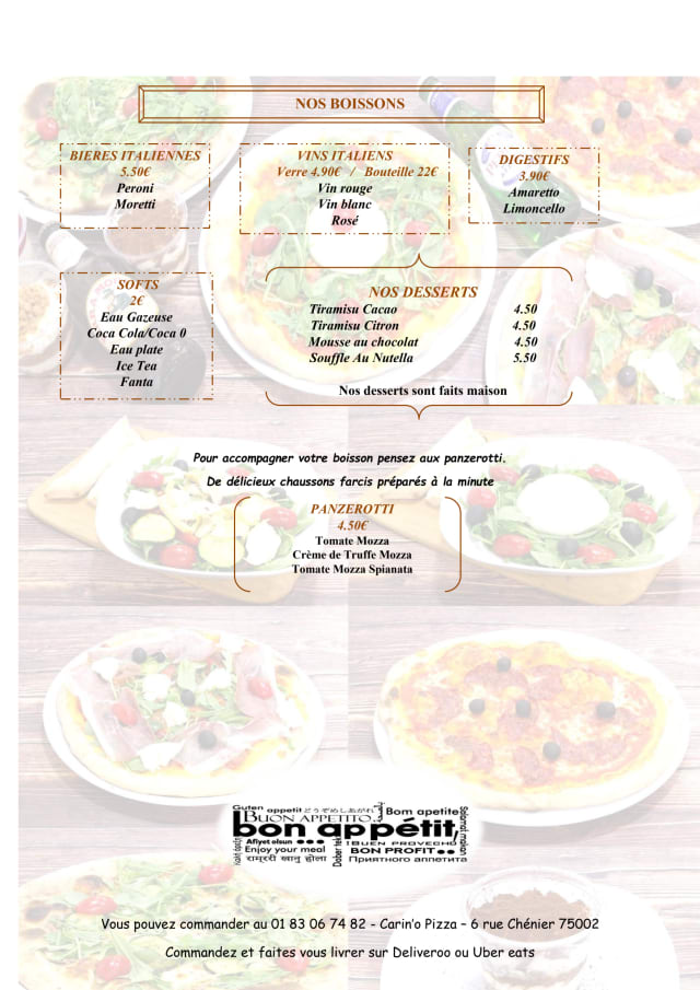 PDF Menu page 2