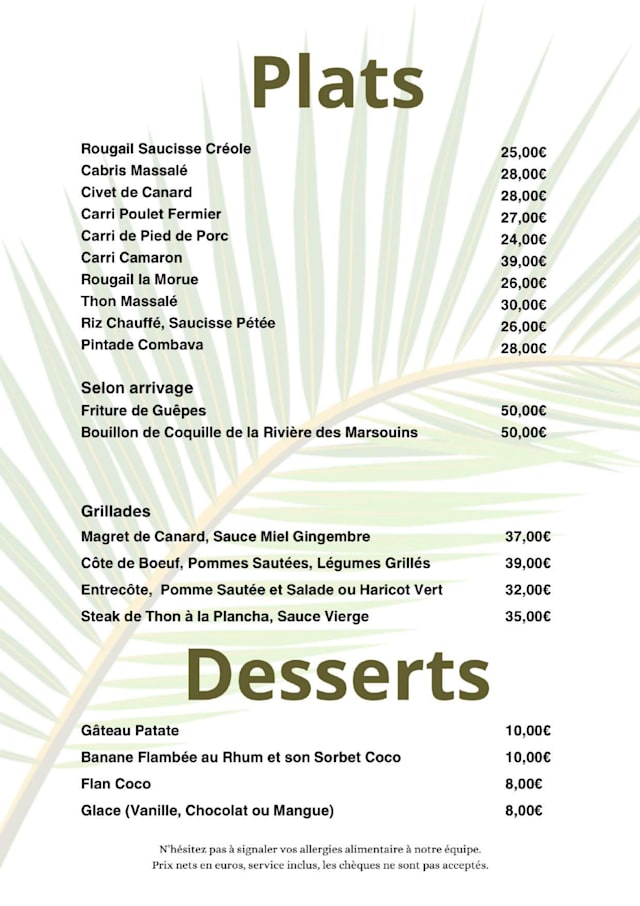 PDF Menu page 2