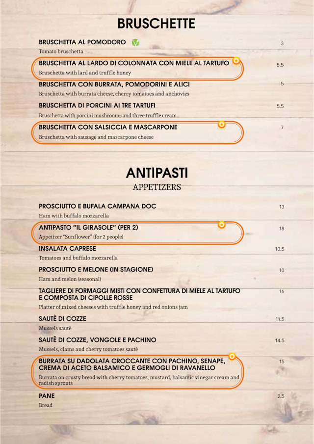 PDF Menu page 2
