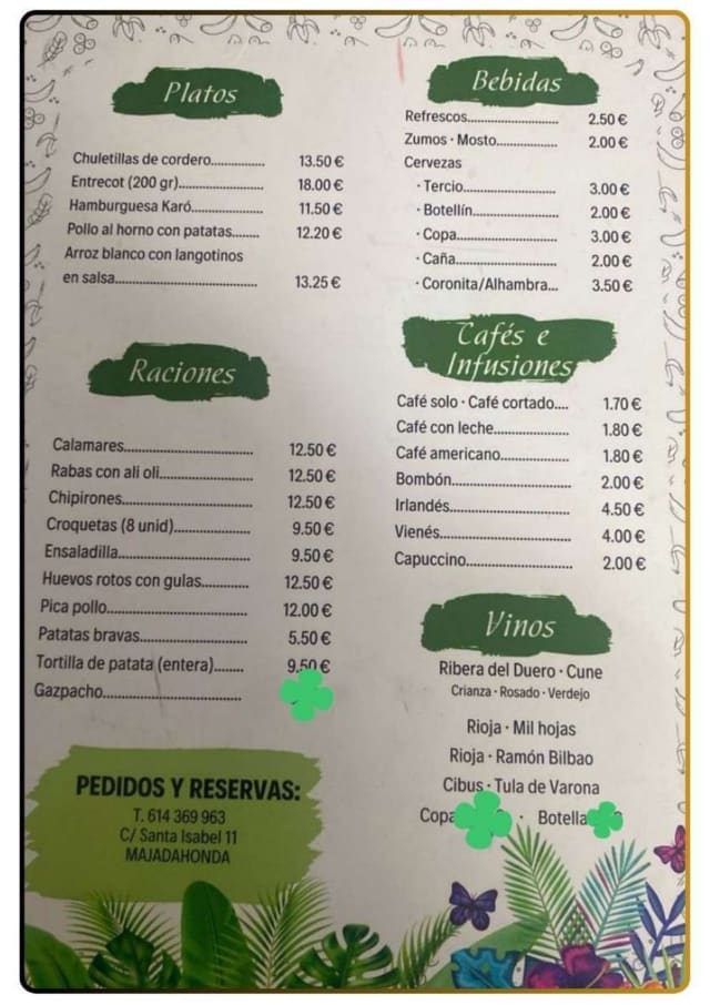 PDF Menu page 2