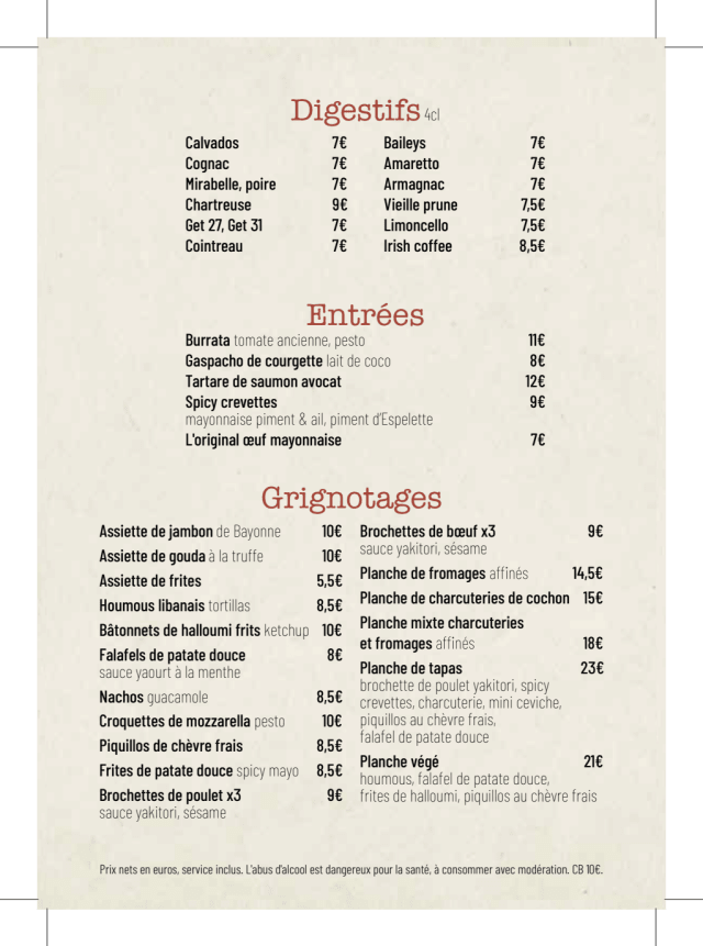 PDF Menu page 2