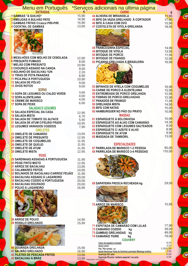PDF Menu page 2
