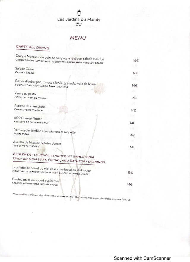 PDF Menu page 2