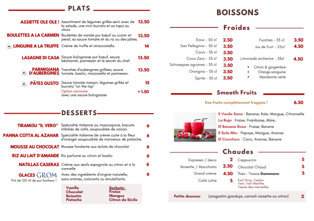 PDF Menu page 2