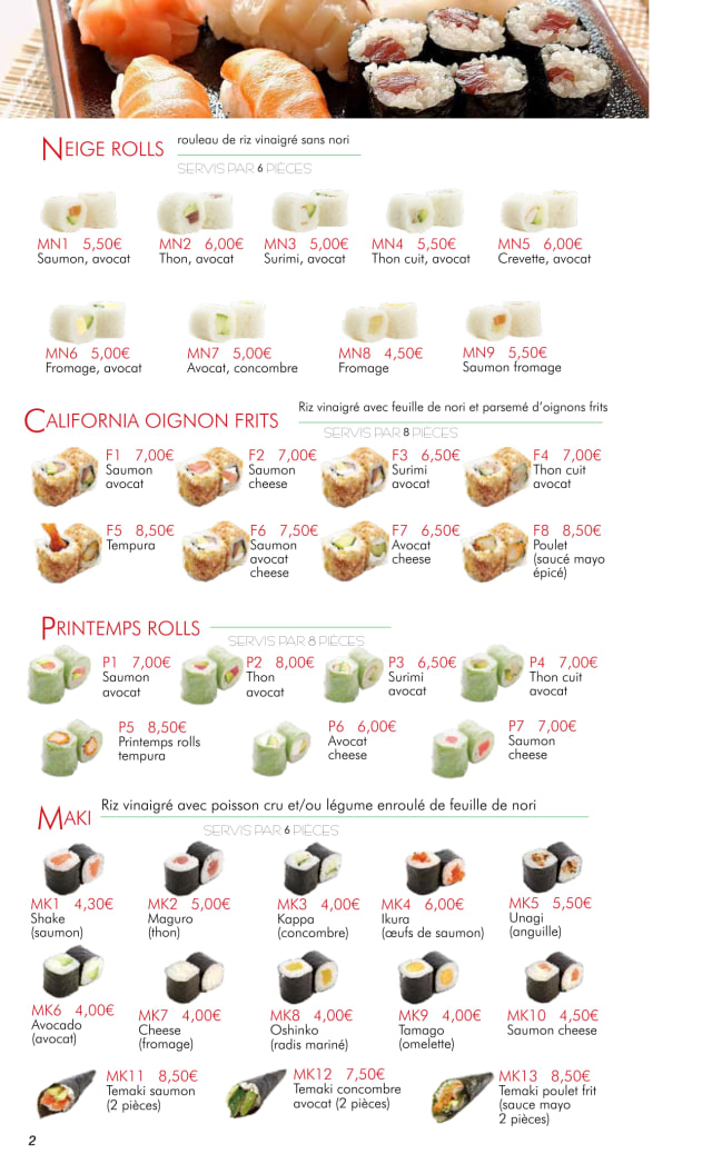 PDF Menu page 2