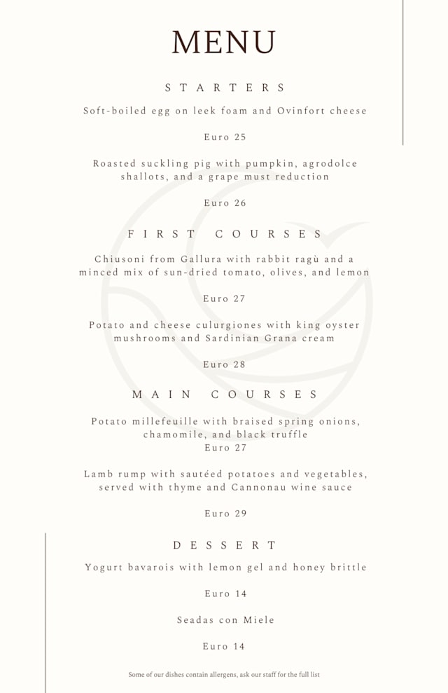 PDF Menu page 2