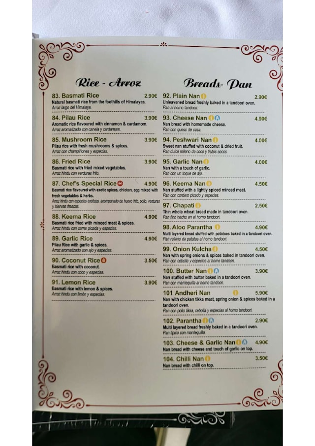 PDF Menu page 2