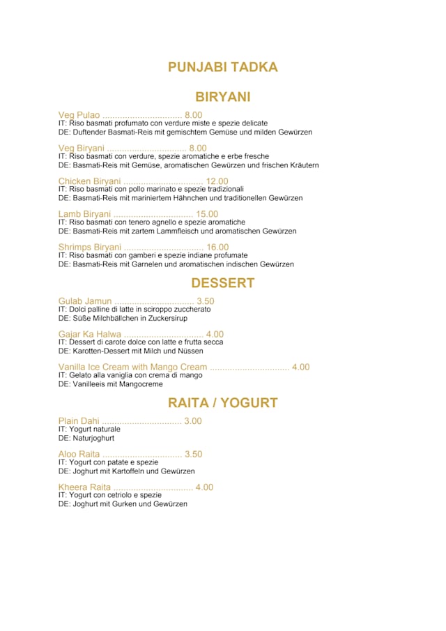 PDF Menu page 2