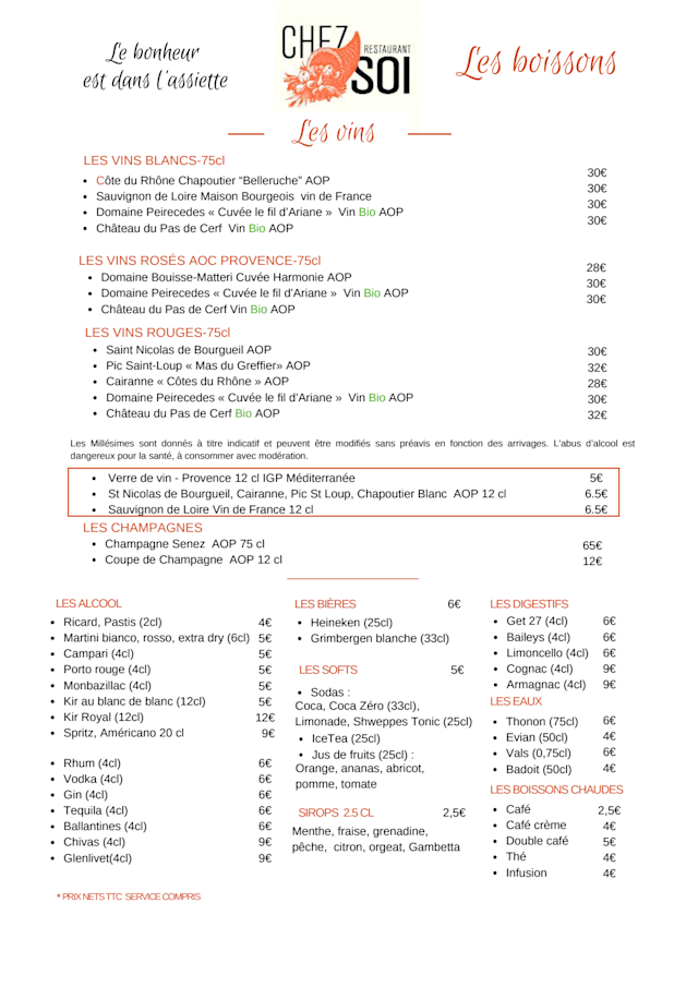 PDF Menu page 2