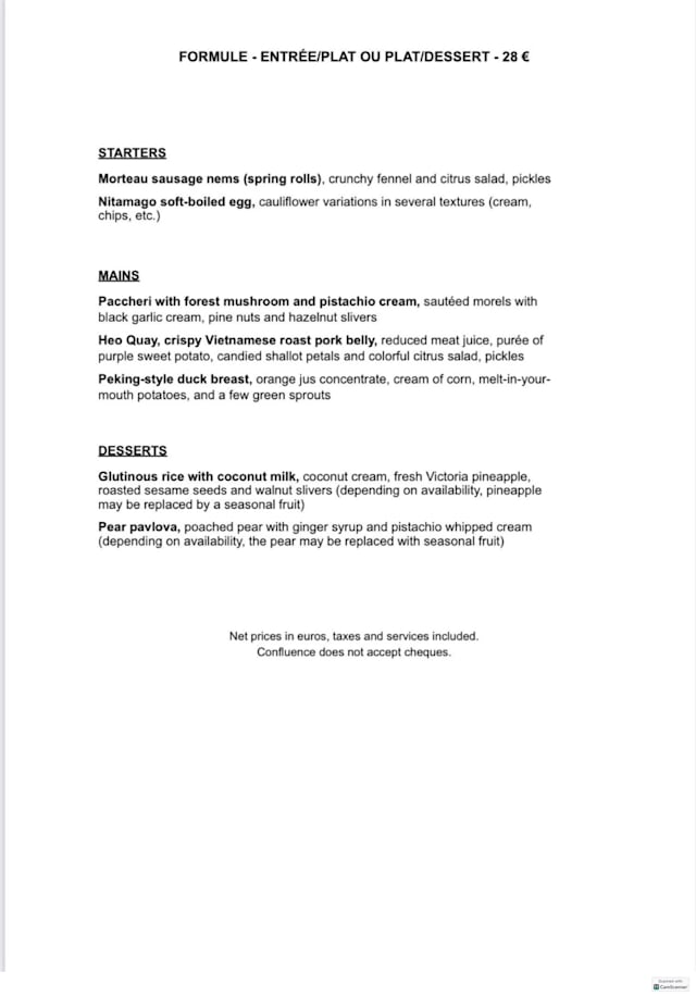 PDF Menu page 2