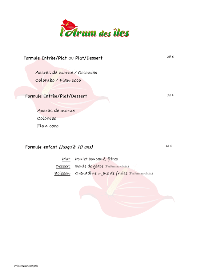 PDF Menu page 2