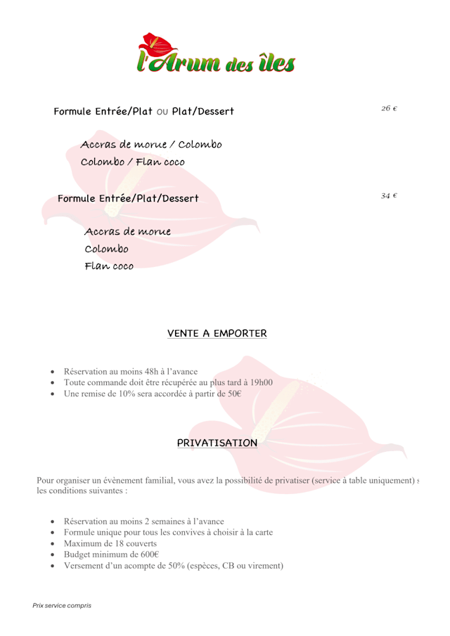 PDF Menu page 2