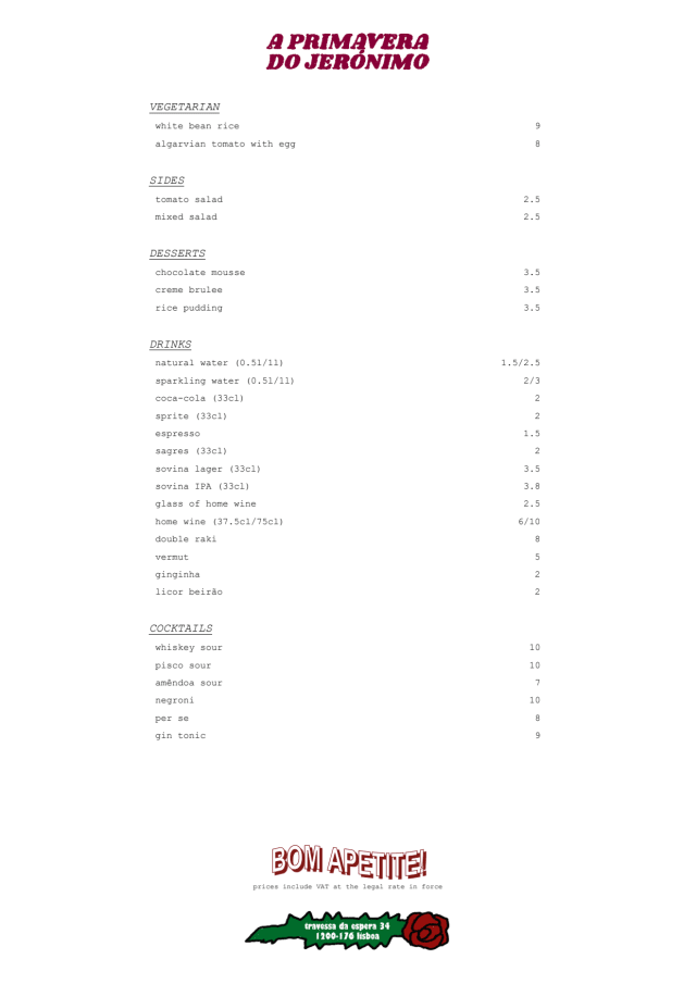 PDF Menu page 2