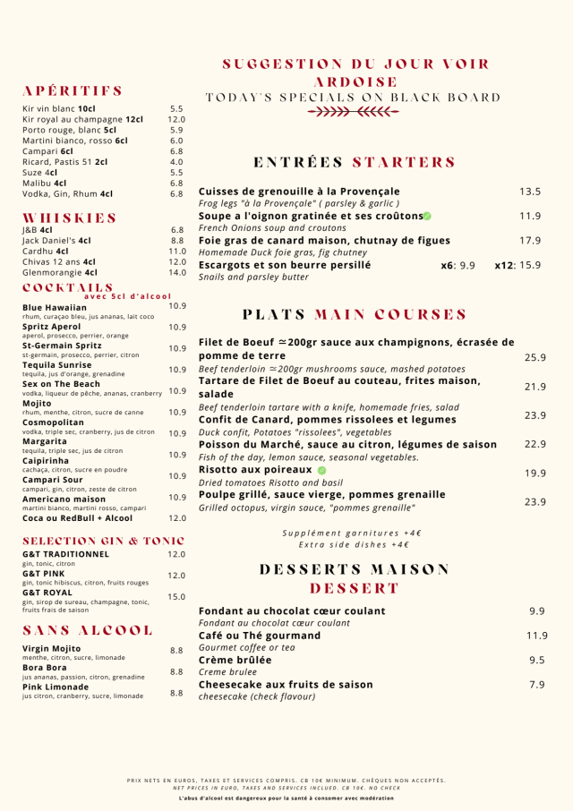 PDF Menu page 2
